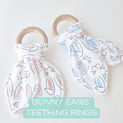 Bunny Ears Teething Rings